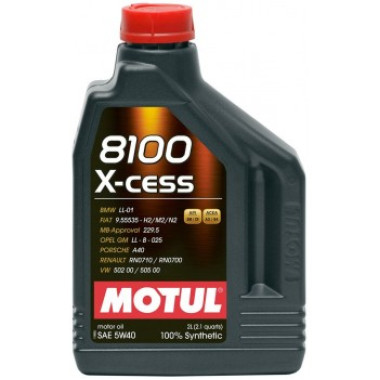 Моторное масло MOTUL 8100 X-cess 5W-40 2 литра.