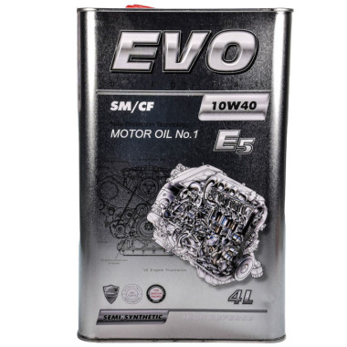Моторное масло EVO E5 10W-40 SM/CF 4 литра.