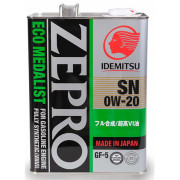 Моторное масло Idemitsu ZEPRO 0W-20 SN/GF-5 4 литра.
