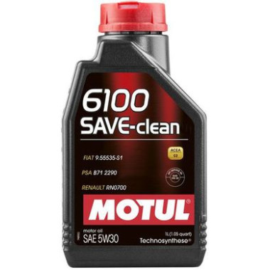 Моторное масло MOTUL 6100 SAVE-CLEAN 5W-30 1 литр.