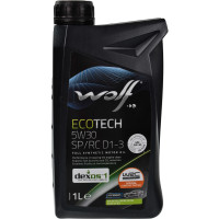 Моторное масло Wolf ECOTECH 5W-30 SP/RC D1-3 1 литр.