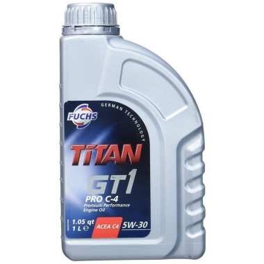 Моторное масло Fuchs Titan GT 1 PRO 5W-30 C-4 1 литр.