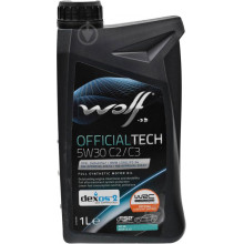 Моторное масло Wolf OFFICIALTECH 5W-30 C2/C3 1 литр.