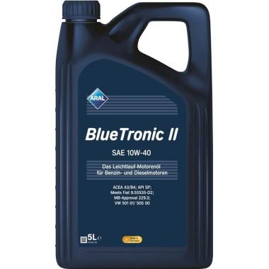 Моторное масло Aral BlueTronic II 10W-40 5 литров.
