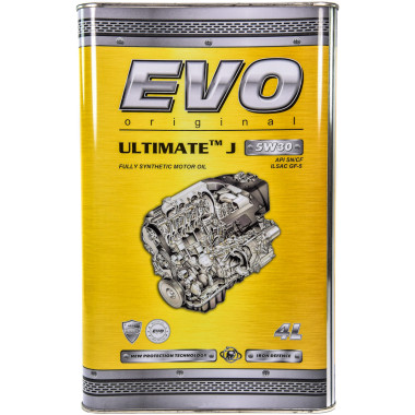 Моторное масло EVO ULTIMATE J 5W-30 4 литра.