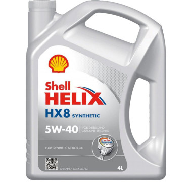 Моторное масло Shell Helix HX8 5W-40 4 литра.