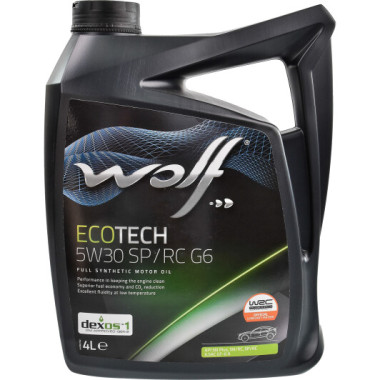Моторное масло Wolf ECOTECH 5W30 SP/RC G6 4 литра.