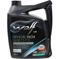 Моторное масло Wolf OFFICIALTECH 5W-30 C2/C3 5 литров.