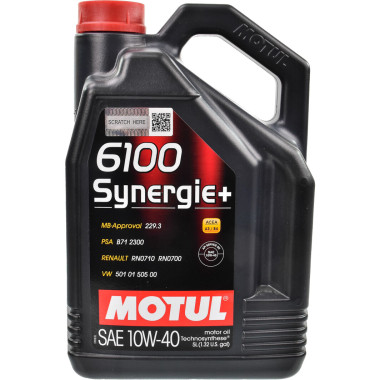 Моторное масло MOTUL 6100 Synergie+ 10W-40 5 литров.