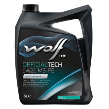 Моторное масло Wolf OFFICIALTECH 5W-20 MS-FE 5 литров.
