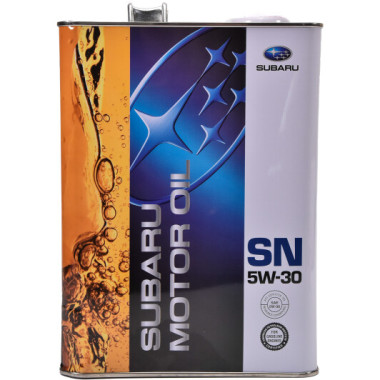 Моторное масло Subaru Motor Oil 5W-30 4 литра.
