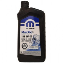 Моторное масло Mopar MaxPro 0W-20 0,946 литра. (68218950AB)
