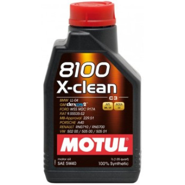Моторное масло MOTUL 8100 X-clean 5W-40 1 литр.
