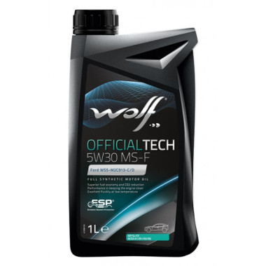 Моторное масло Wolf OFFICIALTECH 5W-30 MS-F 1 литр.