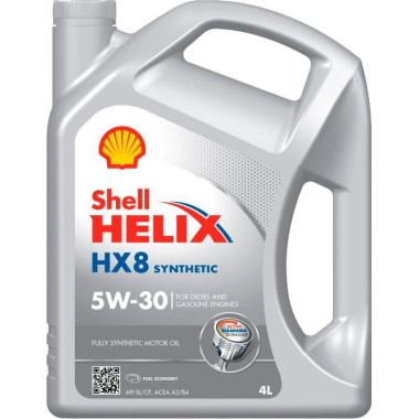 Моторное масло Shell Helix HX8 5W-30 4 литра.