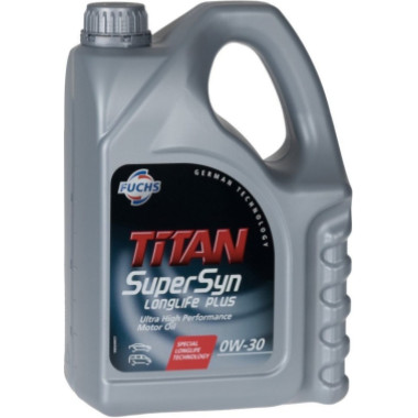Моторное масло Fuchs Titan SuperSyn LongLife Plus 0W-30 4 литра.