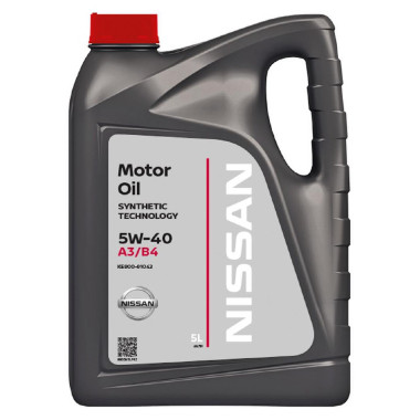 Моторное масло Nissan 5W-40 A3/B4 5 литров.
