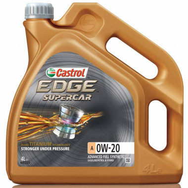 Моторное масло Castrol EDGE TITANIUM SUPERCAR A 0W-20 4 литра.