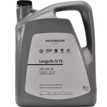 Моторное масло VW Audi Skoda Longlife IV 0W-20 5 литров.