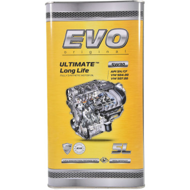 Моторное масло EVO ULTIMATE LongLife 5W-30 5 литров.