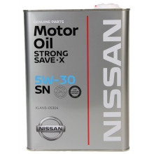 Моторное масло Nissan Strong Save X 5W-30 4 литра.