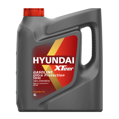 Моторное масло Hyundai Xteer Ultra Protection SN (LPG) 5W-40 4 литра.