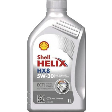 Моторное масло Shell Helix HX8 ECT 5W-40 1 литр.