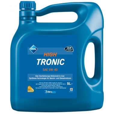 Моторное масло Aral HighTronic 5W-40 5 литров.