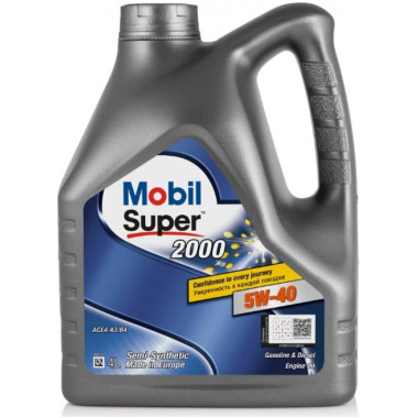 Моторное масло Mobil Super 2000 X3 5w-40 4 литра.