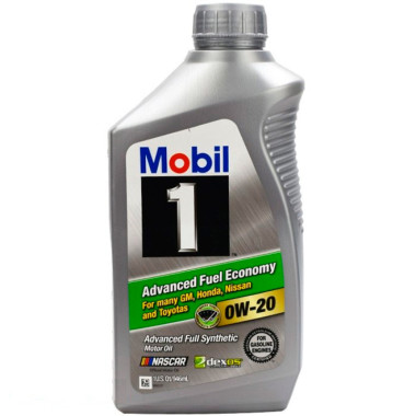 Моторное масло Mobil 1 Fully Synthetic 0W-20 0,946 литра.