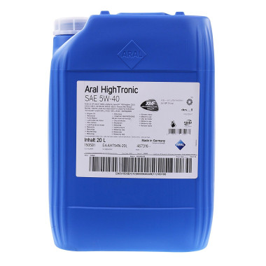 Моторное масло Aral HighTronic 5W-40 20 литров.