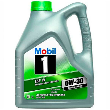 Моторное масло Mobil 1 ESP LV 0W-30 4 литра.