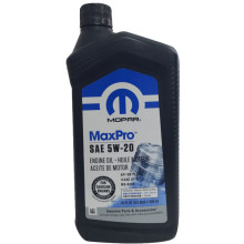 Моторное масло Mopar MaxPro 5W-20 0,946 литра. (68218890AC)
