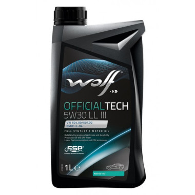 Моторное масло Wolf OFFICIALTECH 5W-30 LL III 1 литр.