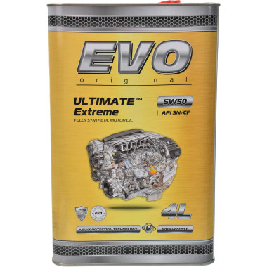 Моторное масло EVO ULTIMATE Extreme 5W-50 4 литра.