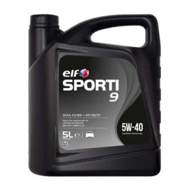 Моторное масло Elf Sporti 9 5W-40 5 литров.