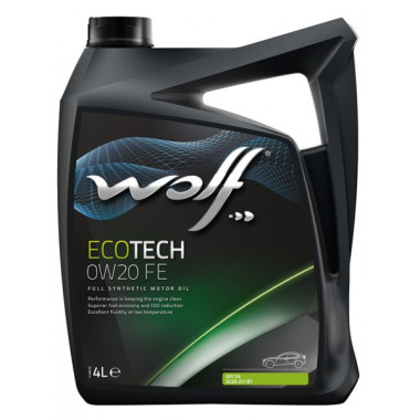 Моторное масло Wolf ECOTECH 0W-20 D1 FE 4 литра.
