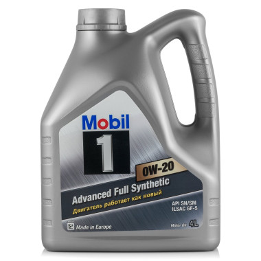 Моторное масло Mobil 1 0W-20 Advanced Fuel Economy 4 литра.