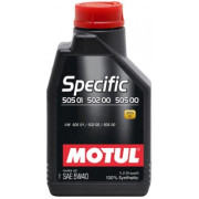 Моторное масло MOTUL Specific 505.01/502.00/505.00 5W-40 1 литр.