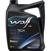 Моторное масло Wolf VITALTECH 5W-20 D1 4 литра.