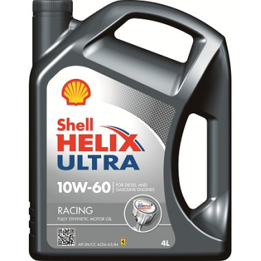 Моторное масло Shell Helix Ultra Racing 10W-60 4 литра.