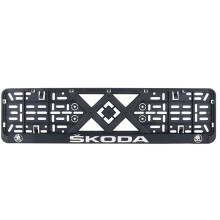 Рамка номерного знака Bi-Plast SKODA (объемные буквы) BP-284