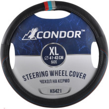 Чехол руля Condor XL (41-43 см.) черный BMW K6421