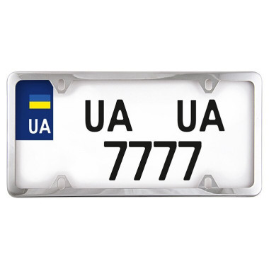 Рамка номерного знака Сarlife USA TYPE нержавеющая сталь / хром NH450