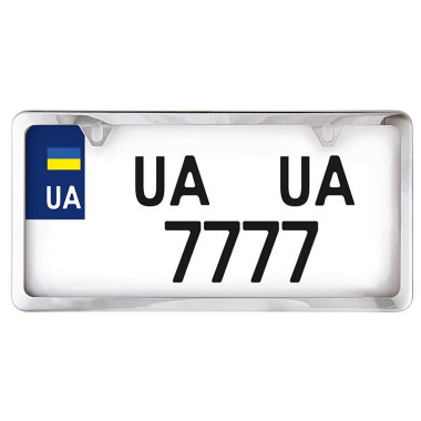 Рамка номерного знака Сarlife USA TYPE нержавеющая сталь / хром NH460