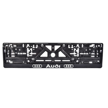 Рамка номерного знака Сarlife AUDI (объемные буквы) NH34
