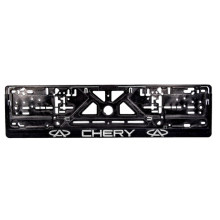 Рамка номерного знака Сarlife CHERY (объемные буквы) NH59
