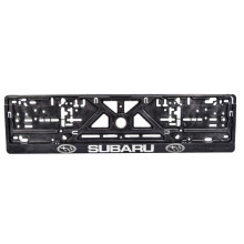 Рамка номерного знака Сarlife SUBARU (объемные буквы) NH65