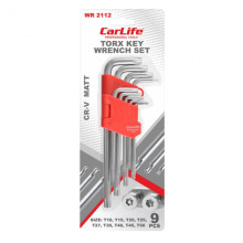 Набор ключей звездочка средние TORX CarLife 9 ед. WR2113