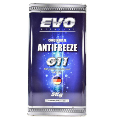 Концентрат антифриза EVO ANTIFREEZE G11 Concentrate Cиний 5 литров.